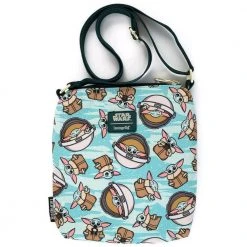 The Mandalorian Loungefly Star Wars The Child All Over Pattern Passport Bag