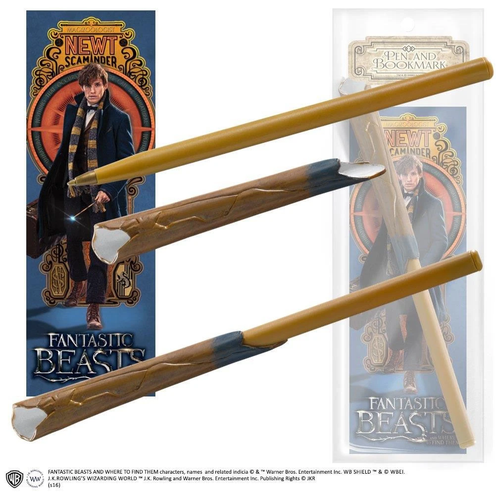 Harry Potter Fantastic Beasts - Newt Scamander Pen & Bookmark Film & TV 3 Harry Potter Fantastic Beasts - Newt Scamander Pen & Bookmark Film & TV