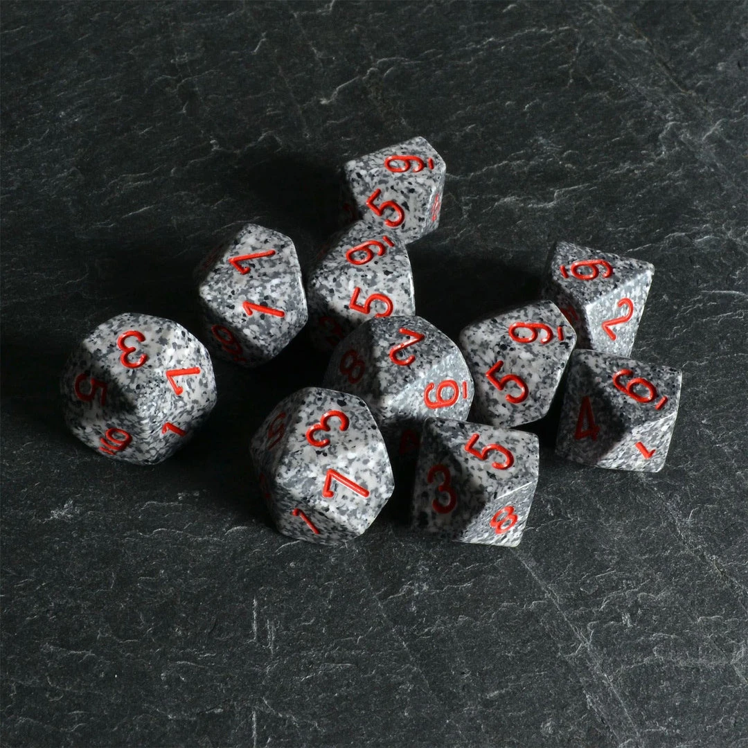 Chessex Speckled D10 Set Granite 3 Chessex Speckled D10 Set Granite