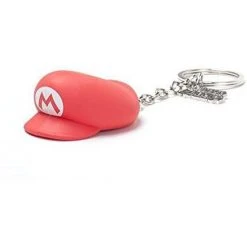 Super Mario Gaming Mario Hat 3D Rubber Keychain