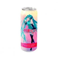 Vocaloid Snacks & Drinks Hatsune Miku Sparkling Strawberry Soda