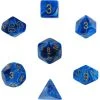Chessex Vortex Blue/Gold Polyhedral 7 Die Set
