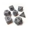 Chessex Dice Opaque Poly 7 Set Grey/Black