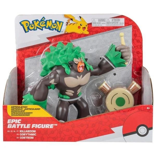 Pokemon Anime & Manga Epic Rillaboom Battle Figurine 4 Pokemon Anime & Manga Epic Rillaboom Battle Figurine