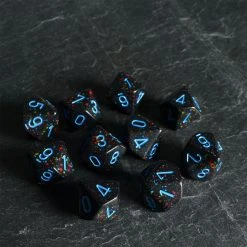 Chessex Tabletop Speckled D10 Blue Stars Set