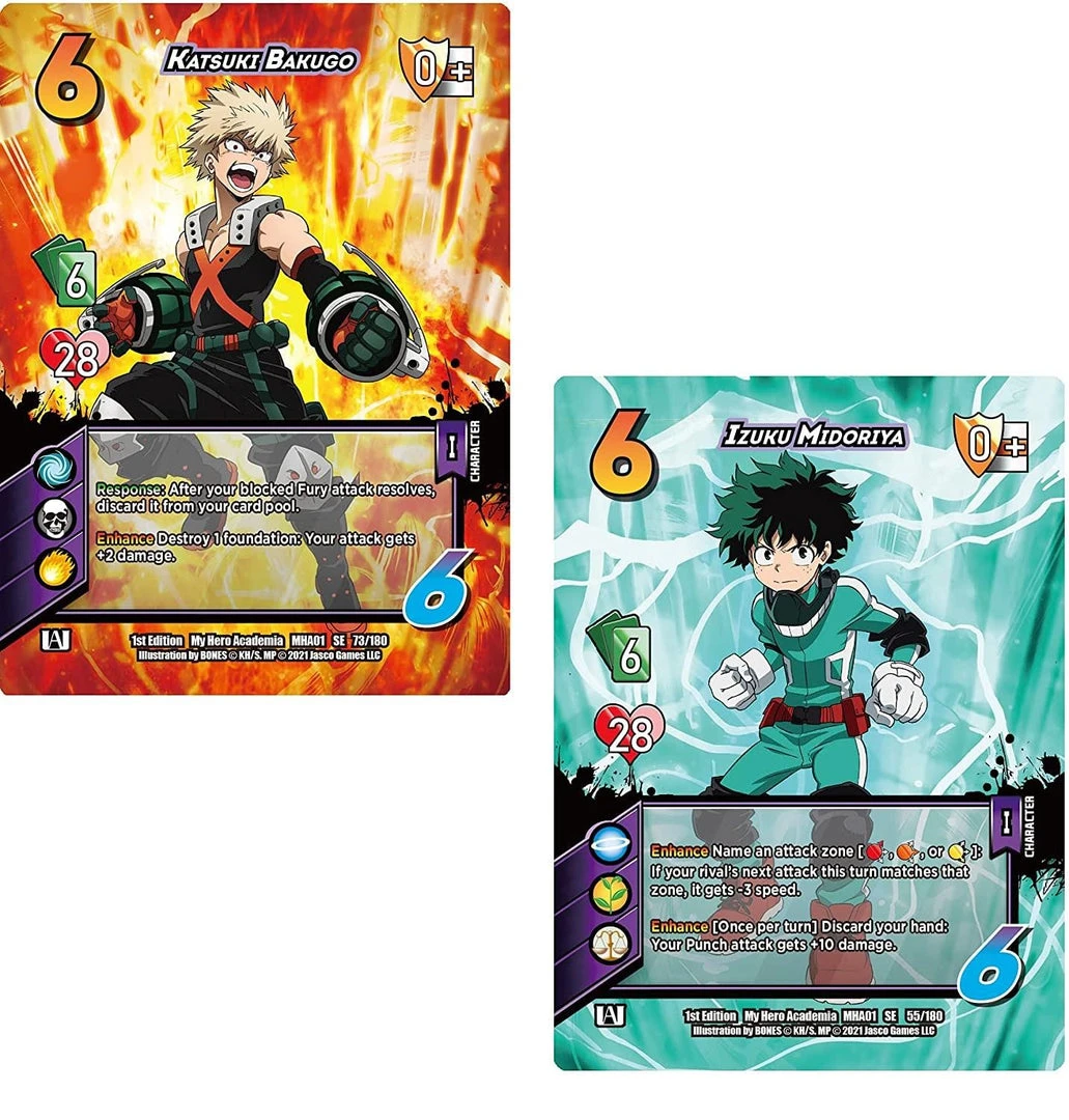 My Hero Academia CCG - Izuku Midoriya Vs. Katsuki Bakugo 2-Play Rival Decks 5 My Hero Academia CCG - Izuku Midoriya Vs. Katsuki Bakugo 2-Play Rival Decks