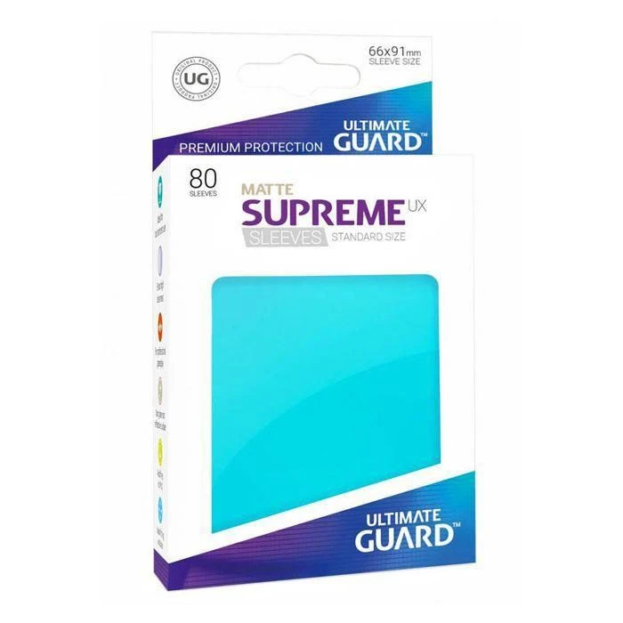 Ultimate Guard Supreme UX Std Matte Aquamarine (80) Tabletop 4 Ultimate Guard Supreme UX Std Matte Aquamarine (80) Tabletop