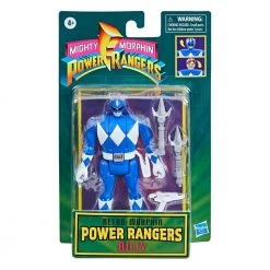 Film & TV Mighty Morphin Power Rangers - Blue Ranger Retro Action Figure
