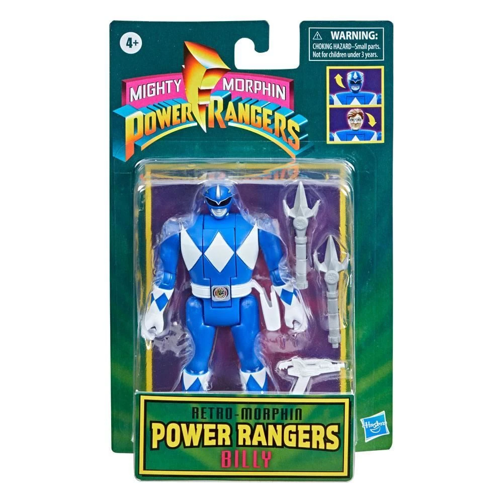 Film & TV Mighty Morphin Power Rangers - Blue Ranger Retro Action Figure 4 Film & TV Mighty Morphin Power Rangers - Blue Ranger Retro Action Figure