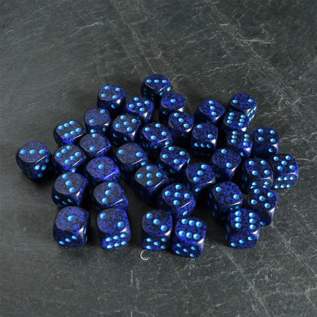 Chessex Speckled D6 Set Of 36 Cobalt Tabletop 3 Chessex Speckled D6 Set Of 36 Cobalt Tabletop