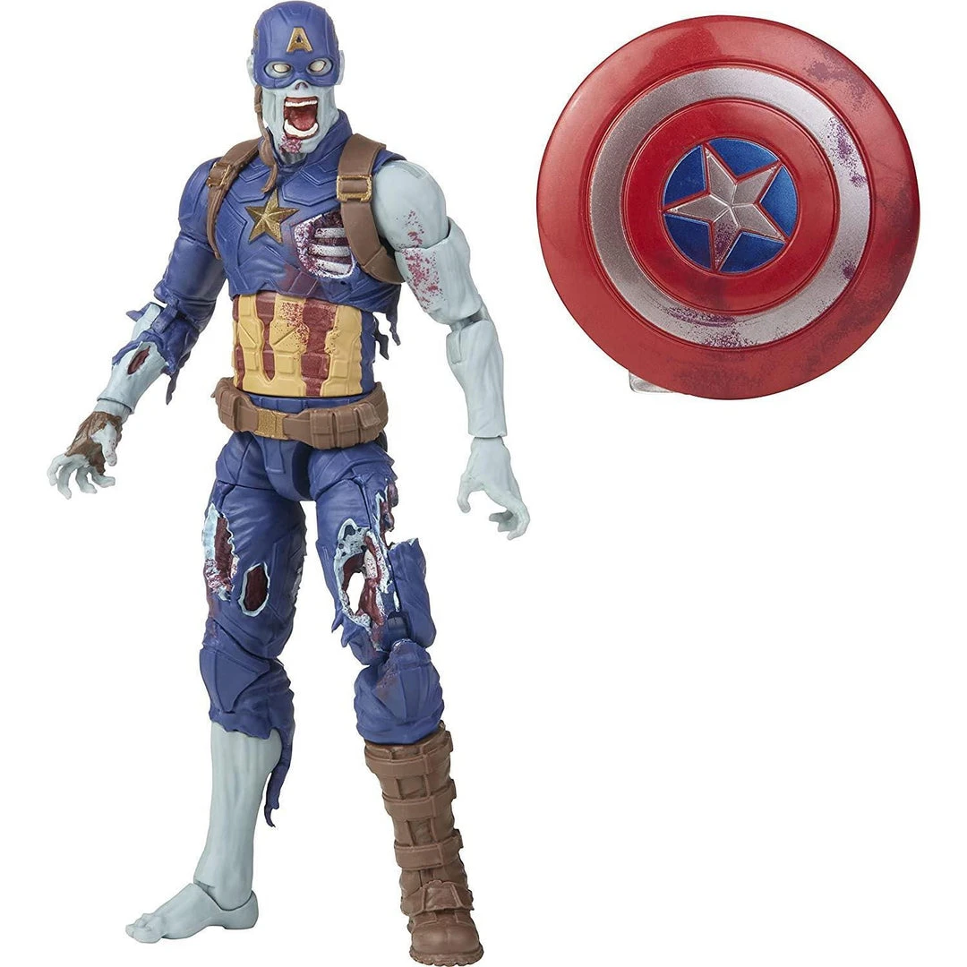 Marvel Zombie Capt America Action Figure 4 Marvel Zombie Capt America Action Figure