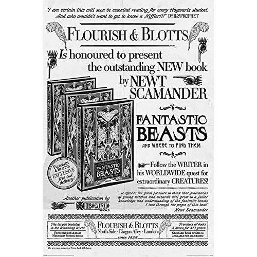 Harry Potter Fantastic Beasts Flourish & Blotts Maxi Poster 27 3 Harry Potter Fantastic Beasts Flourish & Blotts Maxi Poster 27