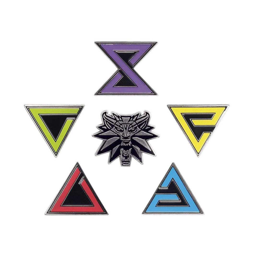 The Witcher 3 Enamel Pin Set Gaming 3 The Witcher 3 Enamel Pin Set Gaming