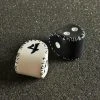 Q-Workshop Black D2 & White D4 Runic Dice Set Tabletop 2 Q-Workshop Black D2 & White D4 Runic Dice Set Tabletop