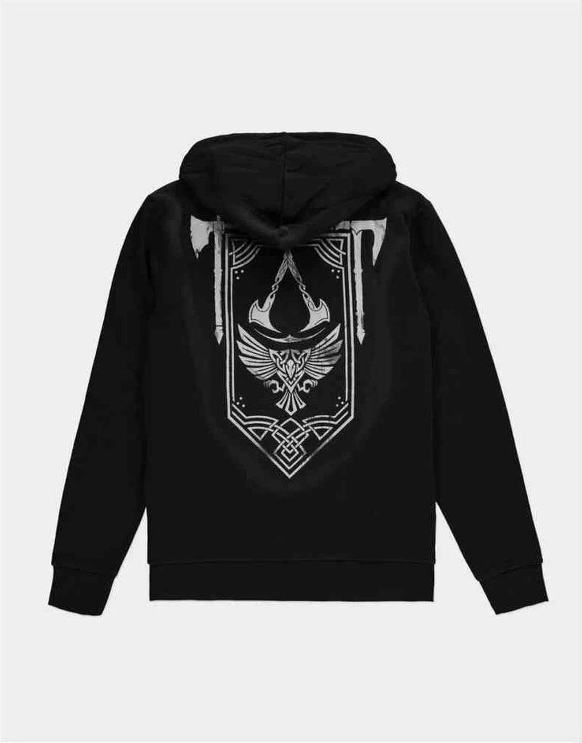Geek-Aboo Assassin's Creed: Black Zip Crest Banner Hoodie 3 Geek-Aboo Assassin's Creed: Black Zip Crest Banner Hoodie