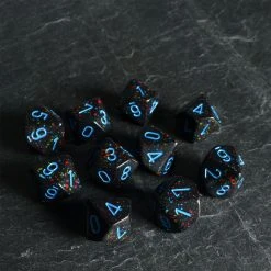Chessex Tabletop Speckled D10 Blue Stars Set
