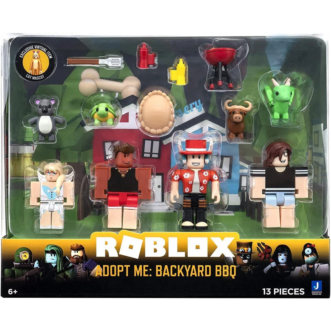Roblox Adopt Me: Backyard BBQ Action Figure Set 7 Roblox Adopt Me: Backyard BBQ Action Figure Set