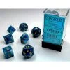 Chessex Phantom Teal/Gold Poly 7 Dice 2 Chessex Phantom Teal/Gold Poly 7 Dice