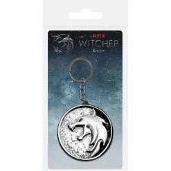 The Witcher Wolf Metal Keychai Gaming
