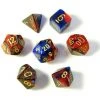 Chessex Gemini Poly 7 Set Blue-Red/Go Tabletop 1 Chessex Gemini Poly 7 Set Blue-Red/Go Tabletop