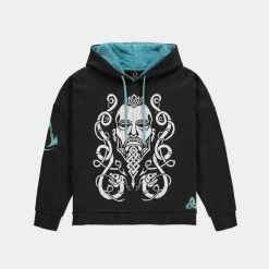 Assassin's Creed: Black Teddy Hood Face Logo Hoodie Gaming 8 Assassin's Creed: Black Teddy Hood Face Logo Hoodie Gaming