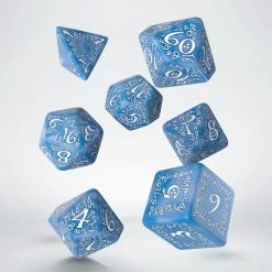 Q-Workshop Tabletop Elvish Glacier/White Dice Set